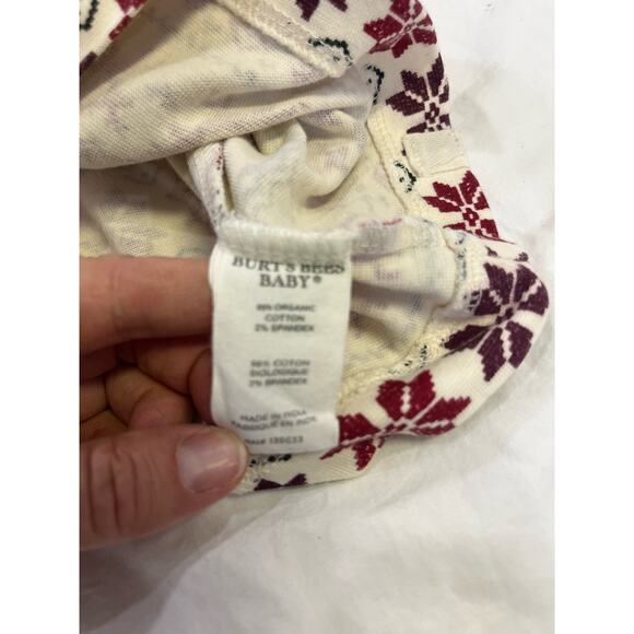 Burt’s Bees Baby Men’s Holiday Pajamas, NWOT Organic Cotton Family Matching - Picture 10 of 10